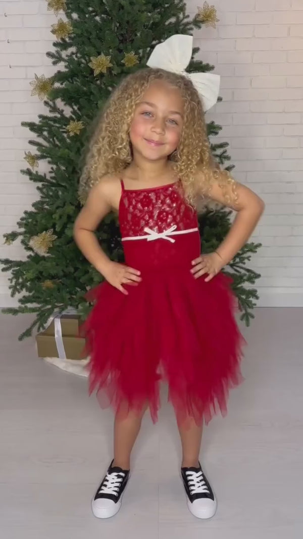 Girls Ruby Lace Emma Dress, 12M-14